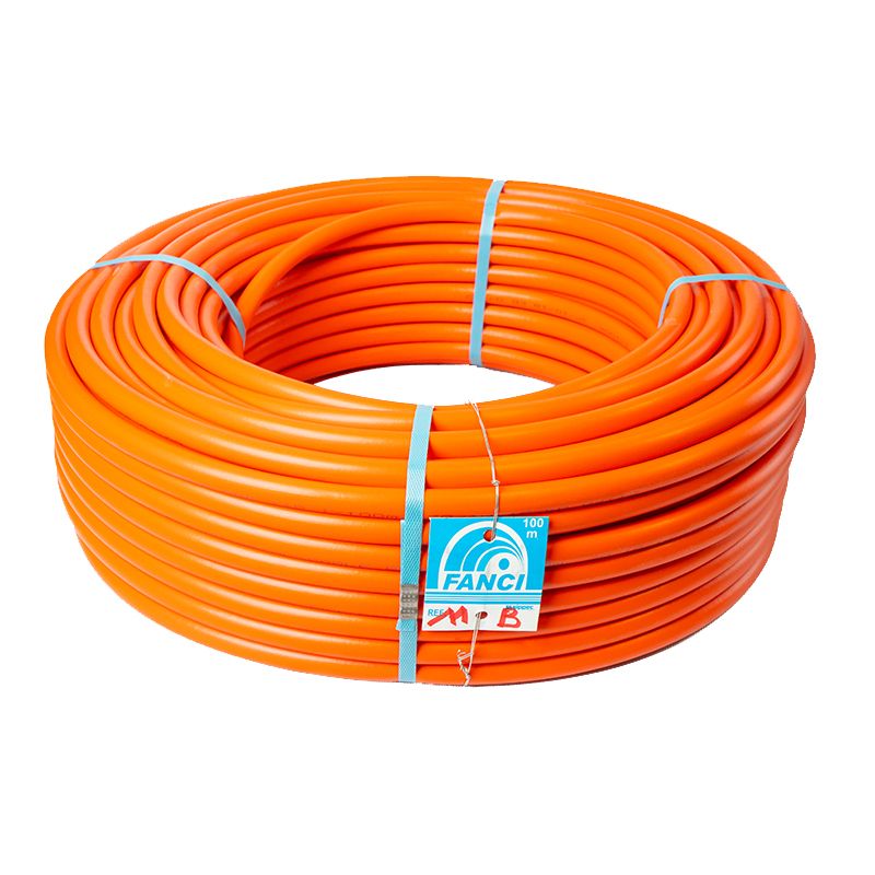 Gaine orange avec fil de tirage